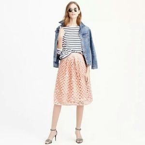 J.Crew Black Label Eyelet skirt with Pockets!